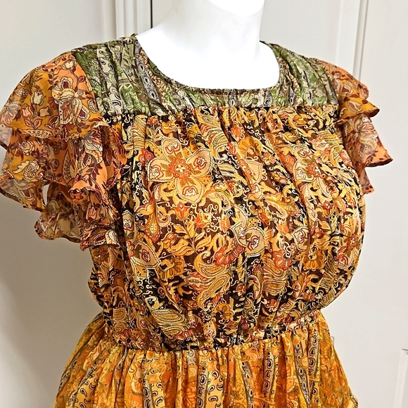 NWT Chelsea & Theadora Boho Blouse - Picture 2 of 5